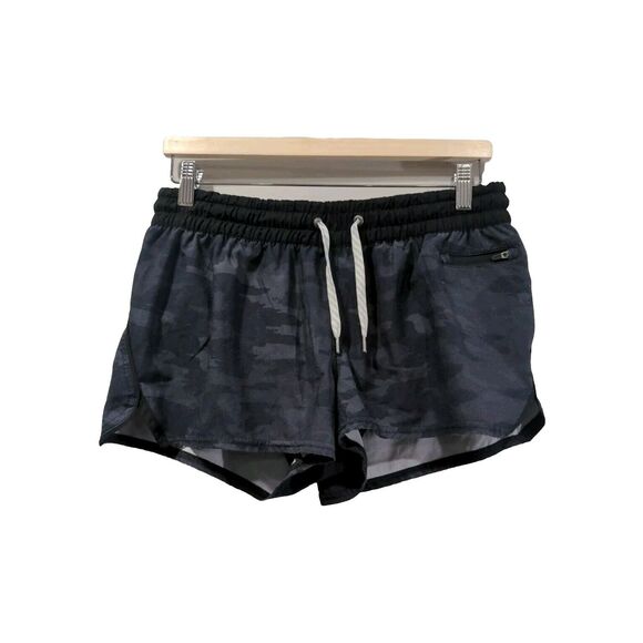Vuori Womens Clementine Short Camo Size L Gray Active Gym Running Lightweight - Picture 1 of 10
